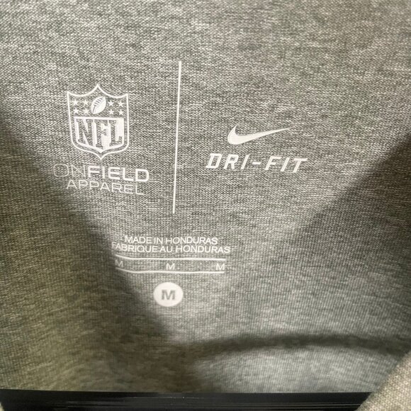 Nike Dallas Cowboys On Field T Shirt Mens Medium Gray NFL SS Football - Picture 3 of 7